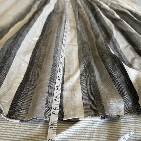 Vintage striped pleated midi skirt - Picture 9 of 9